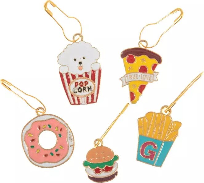 Hemline Silmukkamerkit, lajitelma Pizzat ja popparit