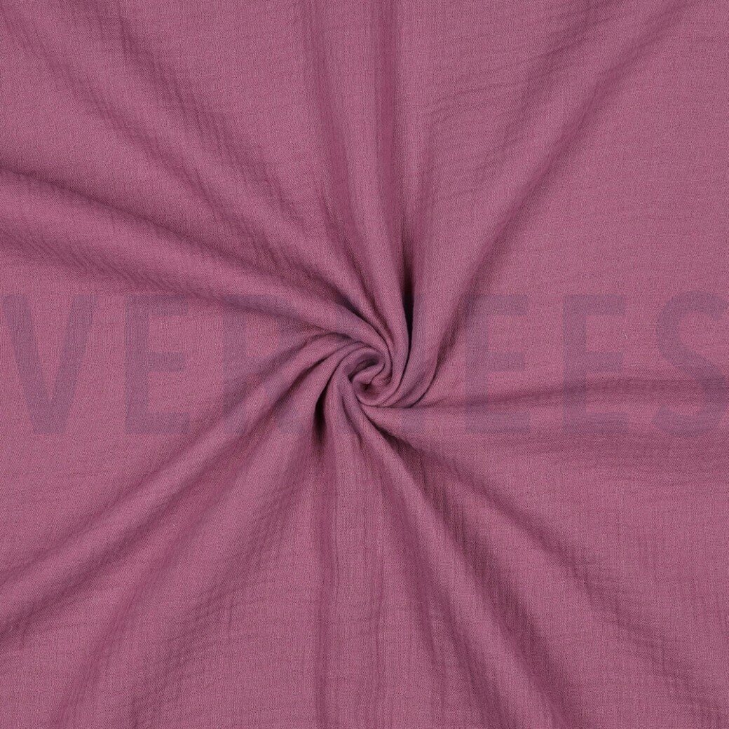 Verhees Textiles Double gauze, yksiväriset Purple