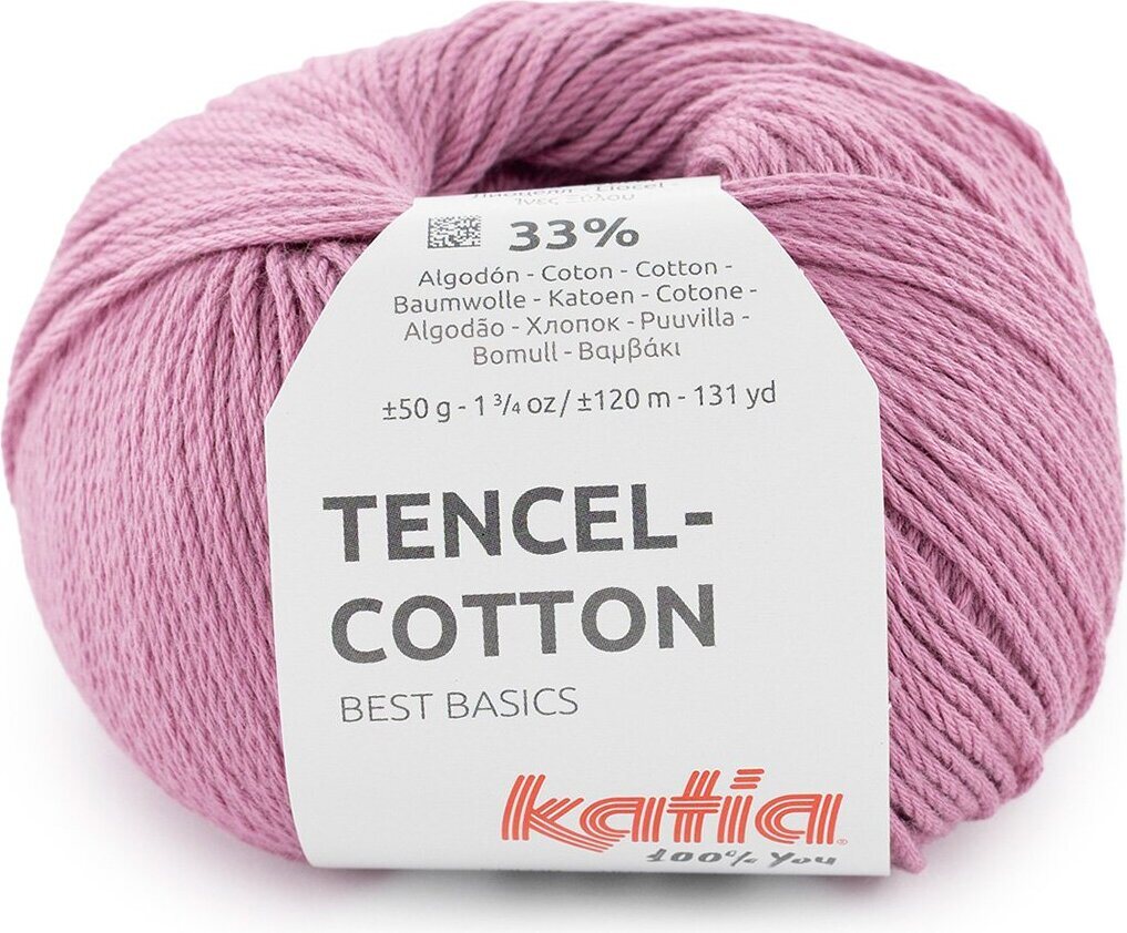 Katia Tencel-Cotton 46 bubble gum