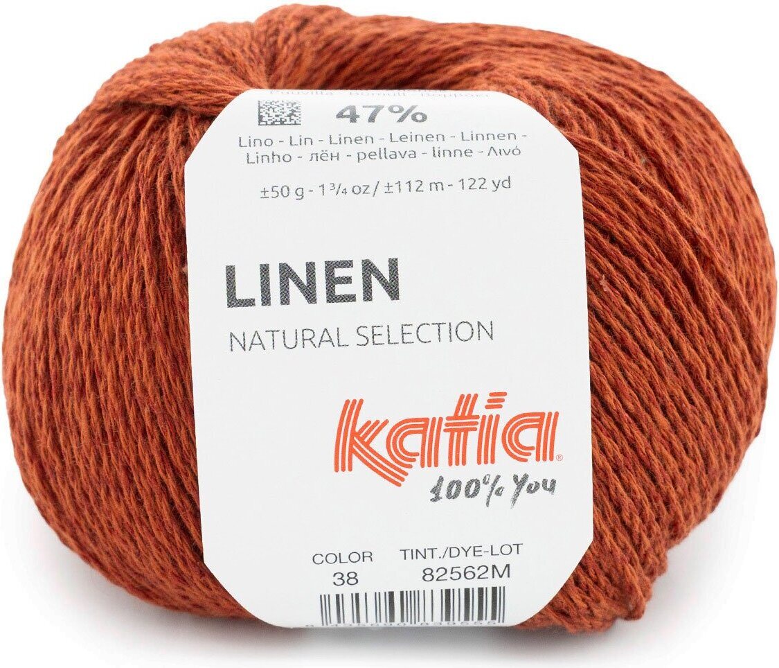 Katia Linen 38 tumma oranssi