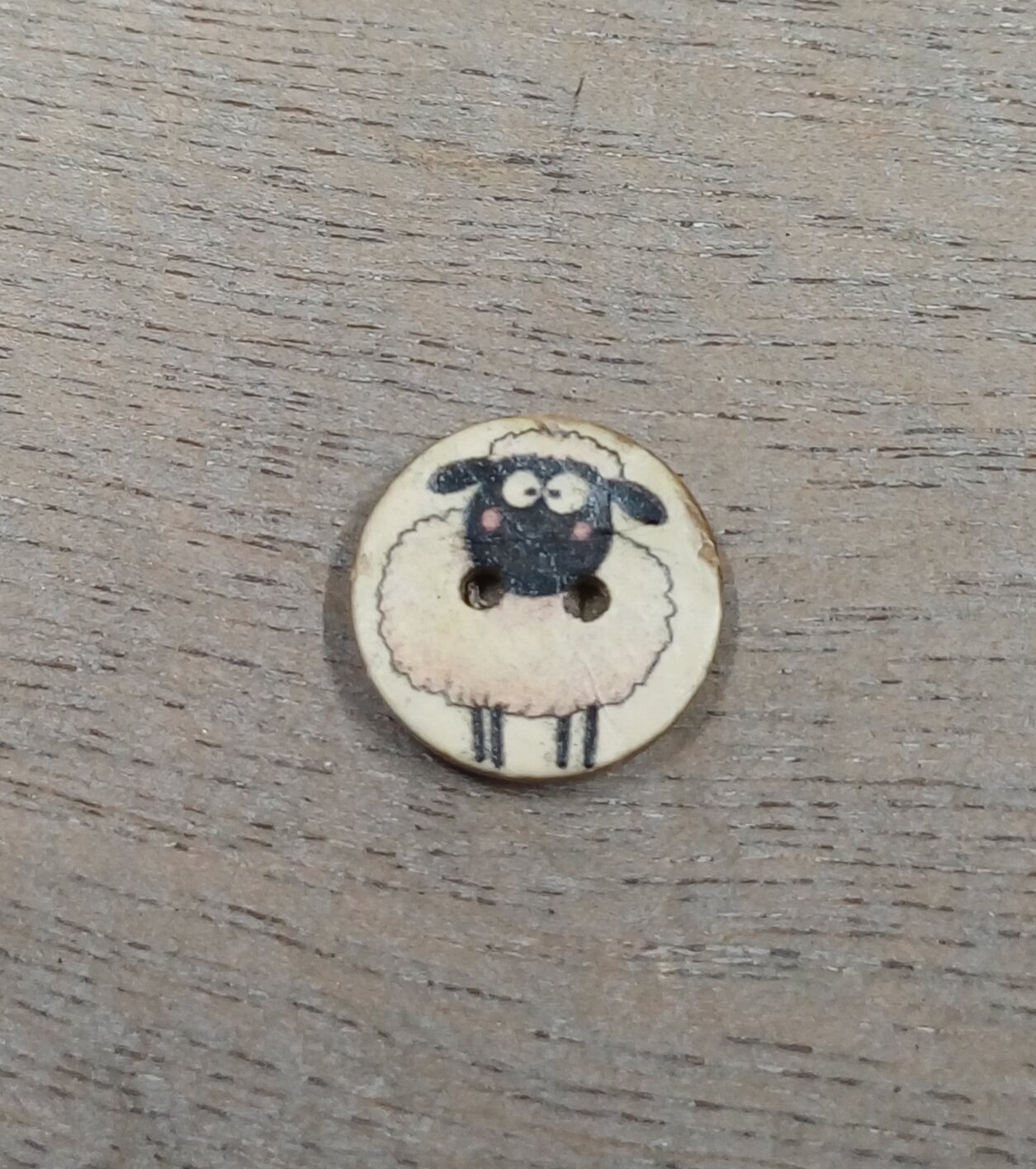 Eläinnapit, 15 mm Lammas