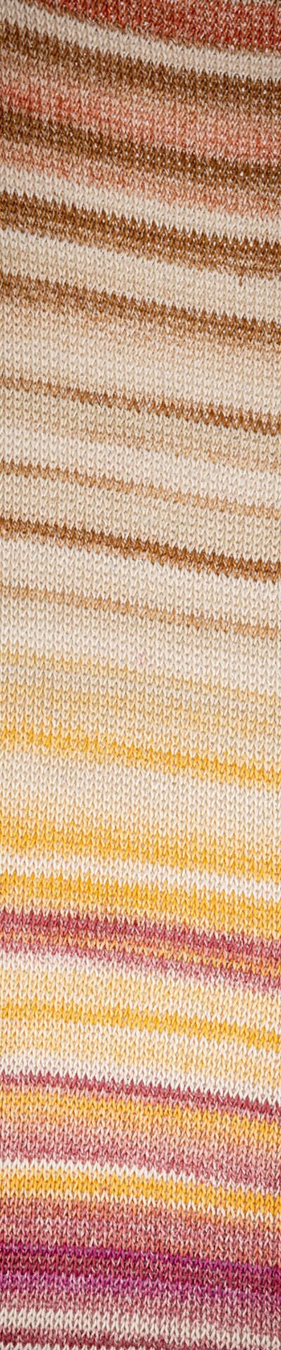 Laines du Nord Cotton Lux 4 okra-terrakotta-beige-fuksia