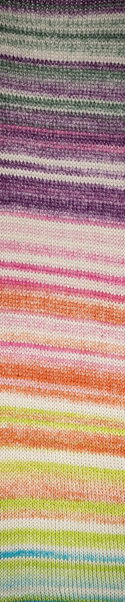 Laines du Nord Cotton Lux 6 oranssi-lime-turkoosi