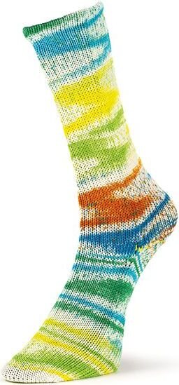 Laines du Nord Summer Socks Fancy 150 sini-turkoosikirjava