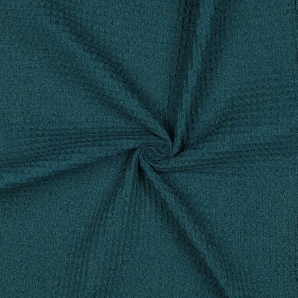 Verhees Textiles Vohvelikangas 030 petrooli