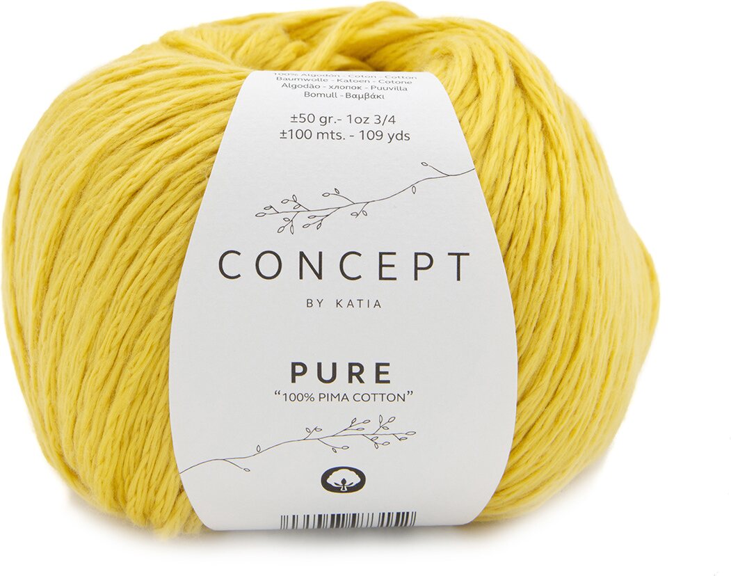 Katia Pure 77 keltainen