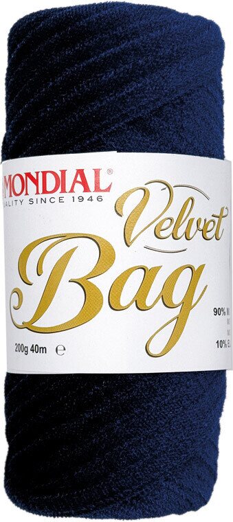 Mondial Velvet bag 320 tummansininen