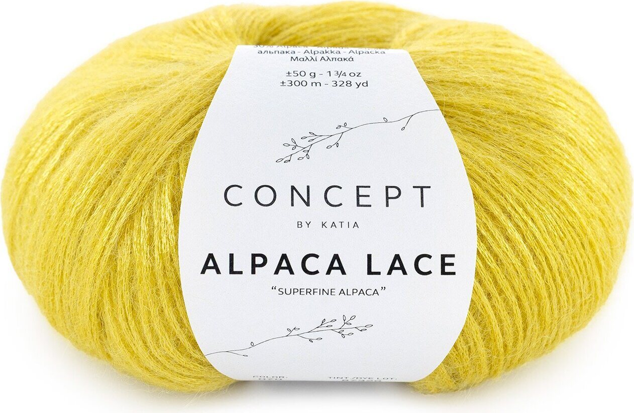 Concept by Katia Alpaca lace 70 Citronella
