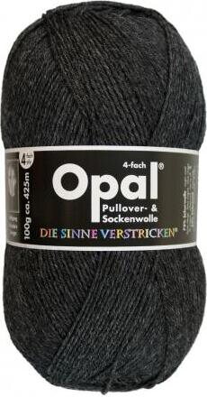 Opal 4-säikeinen sukkalanka 5191 tummanharmaa
