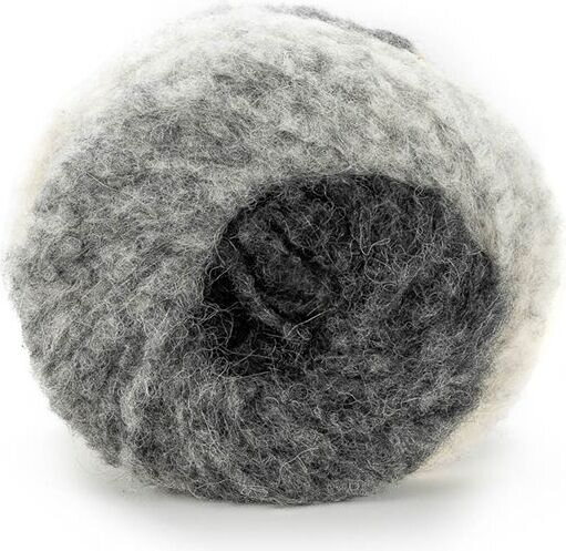 Laines du Nord Piuma Alpaca Degrade 1 mustasta harmaaseen