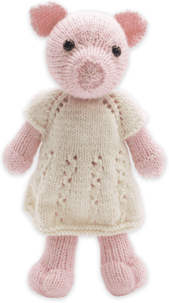 Neulotut hahmot Frida Piglet