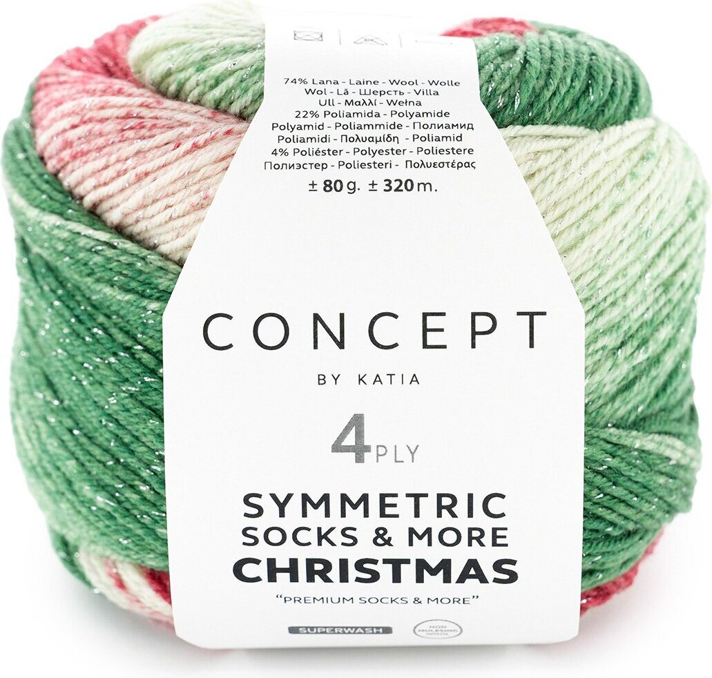 Concept by Katia Symmetric S&M Christmas 101 green-red-white