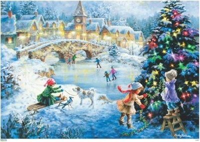 Adventtikalenteri, A4 Luistelijat