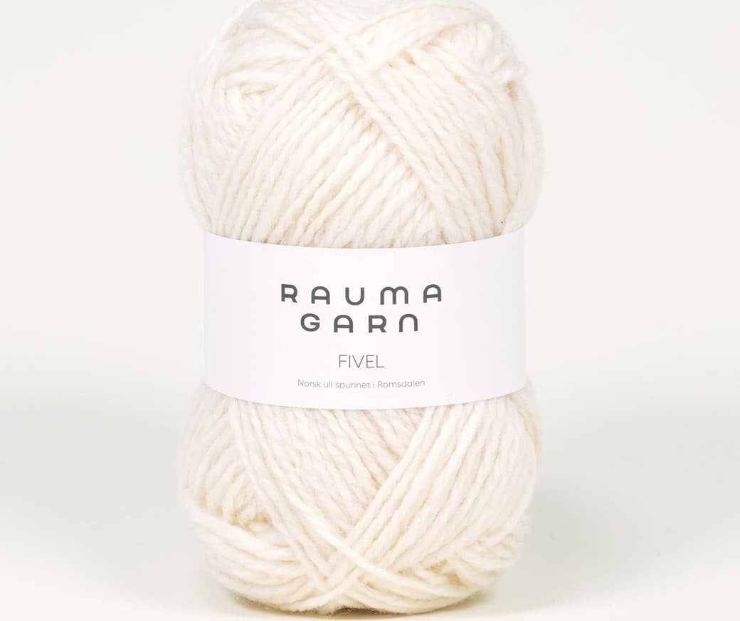 Rauma Garn Fivel 01 luonnonvalkea