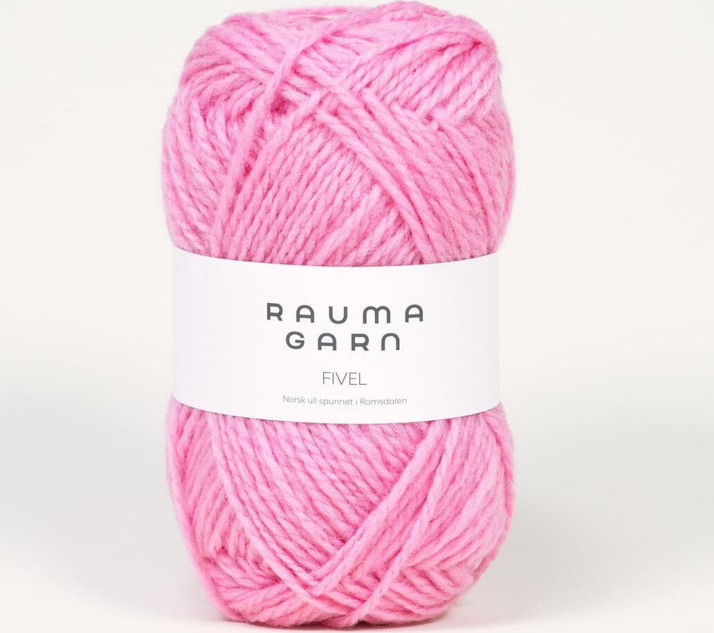 Rauma Garn Fivel 15 roosa