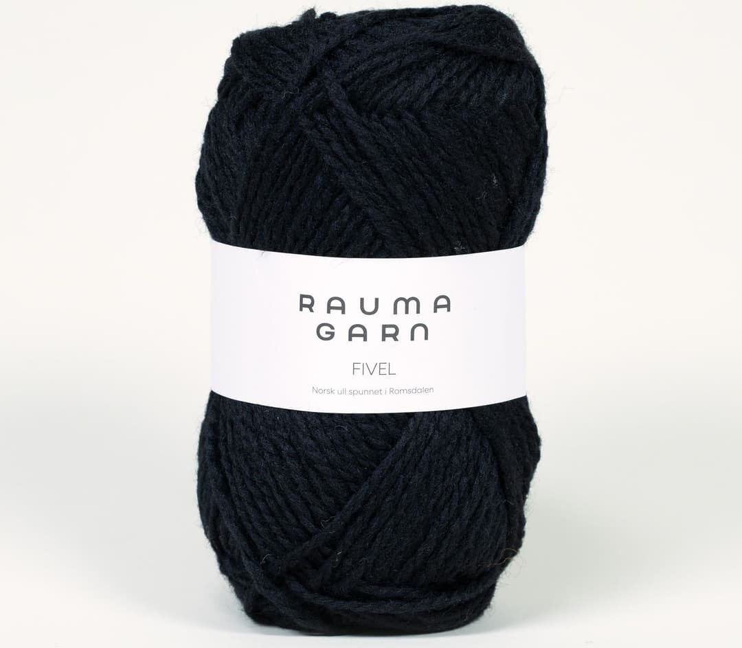 Rauma Garn Fivel 36 musta