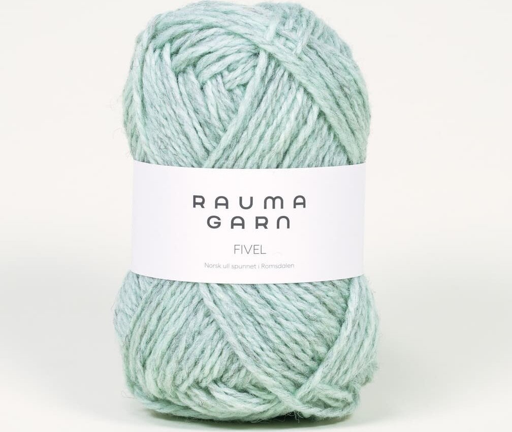 Rauma Garn Fivel 301 meleerattu mintunvihreä
