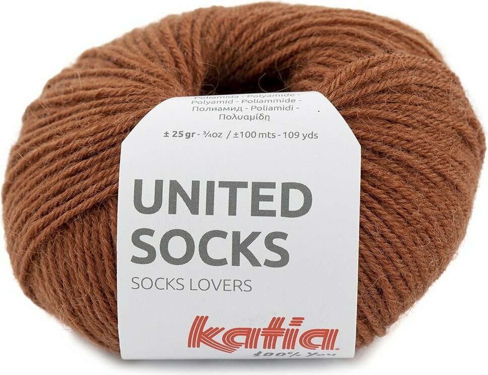 Katia United Socks 2 punaruskea