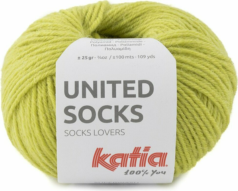 Katia United Socks 20 omenanvihreä