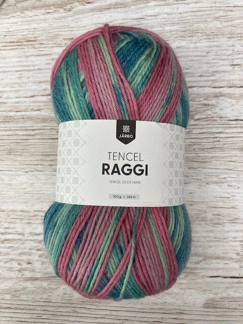 Tencel Raggi 25013 vihreä-roosa