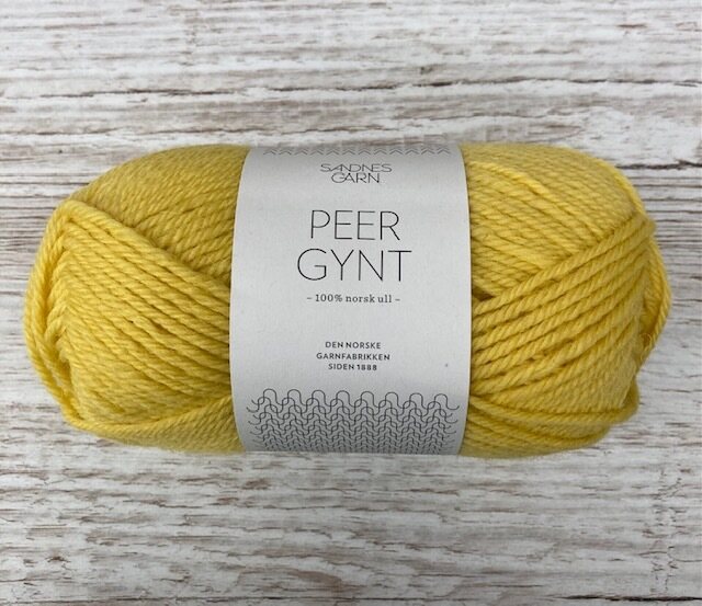 SandnesGarn Peer Gynt 2016 keltainen