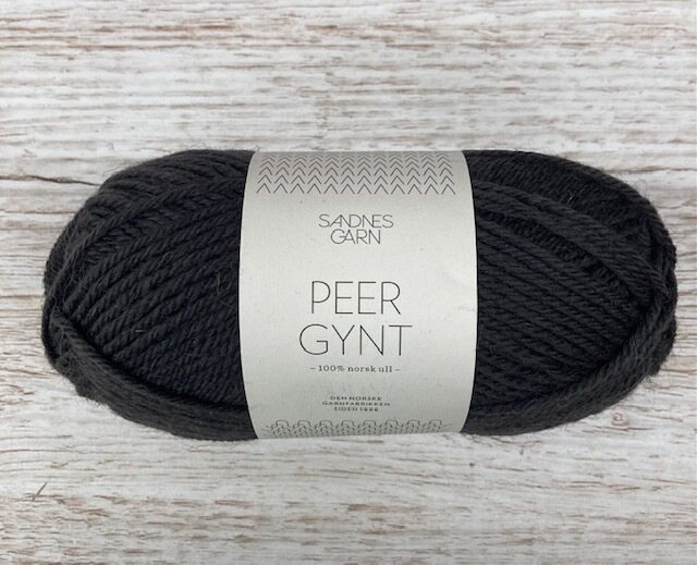 SandnesGarn Peer Gynt 3800 harmaanmusta