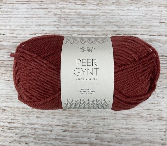 SandnesGarn Peer Gynt 3854 tiilenpunainen