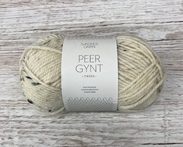 SandnesGarn Peer Gynt 2523 TWEED luonnonvalkea