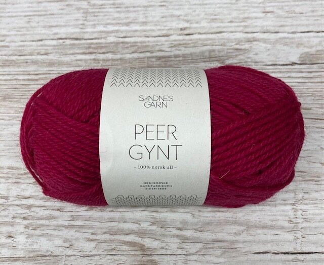 SandnesGarn Peer Gynt 4600 kirsikanpunainen