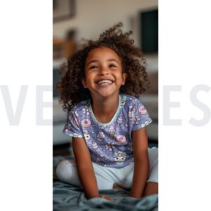 Verhees Textiles Jersey digital food, pinkki