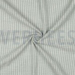 Verhees Textiles Yarn dyed stripes, Old green