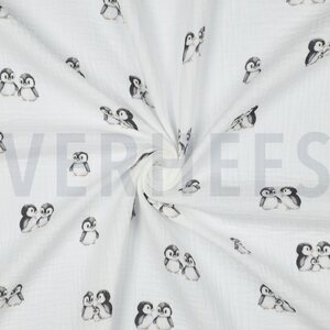 Verhees Textiles Gots digital animals, white