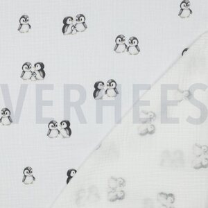 Verhees Textiles Gots digital animals, white