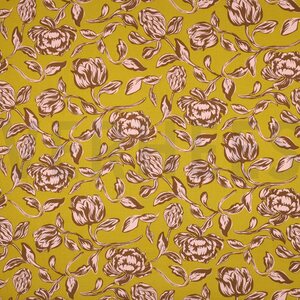 Verhees Textiles Lenzing ecovero, Flowers okra