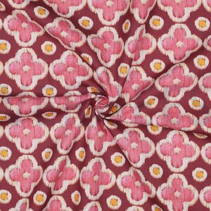 Verhees Textiles Canvas digital abst. bordeaux