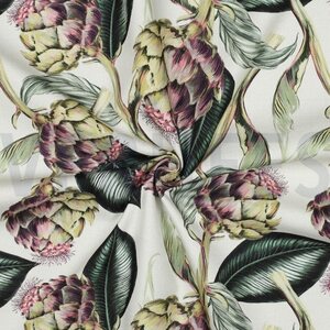Verhees Textiles Canvas digital Artisokka, linen