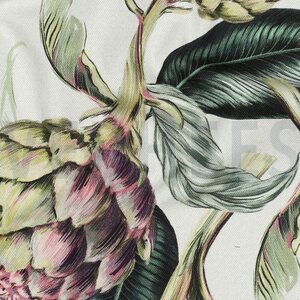 Verhees Textiles Canvas digital Artisokka, linen