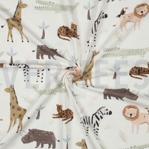 Verhees Textiles Jersey Digital Safar, luonnonvalkoinen