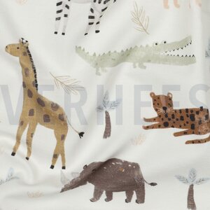 Verhees Textiles Jersey Digital Safar, luonnonvalkoinen