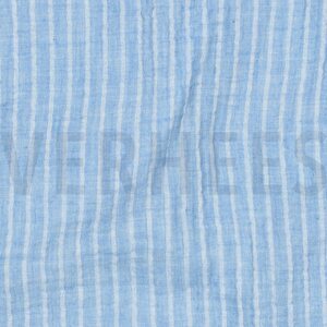 Verhees Textiles Yarn dyed stripes, Light blue