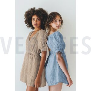 Verhees Textiles Yarn dyed stripes, Taupe