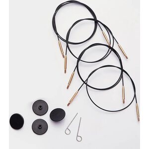 Knit Pro Thin & Flex Swivel Stainless Steel kaapeli