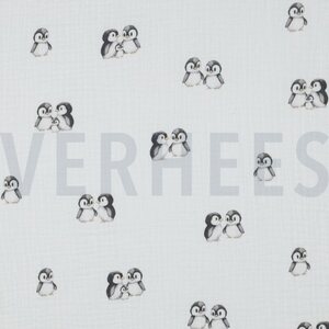 Verhees Textiles Gots digital animals, white, pala