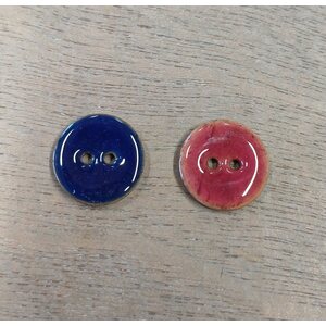 Kiiltävä rustiikkinen nappi, 18 mm