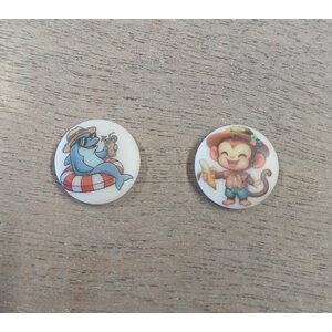 Rennot eläinnapit, 18 mm