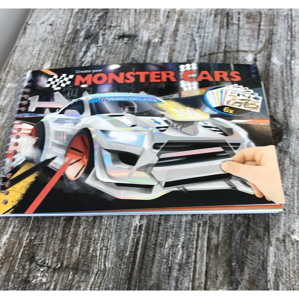 Monster Cars Värityskirja