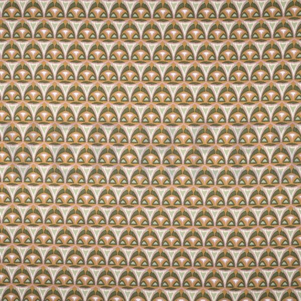 Verhees Textiles Canvas digital abst. mauve-okra