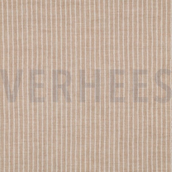 Verhees Textiles Yarn dyed stripes, Taupe